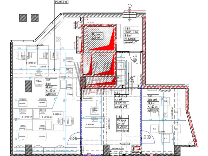 Комерційне приміщення - Варшава - Wola - 92.5 m² - Фотогалерея 7
